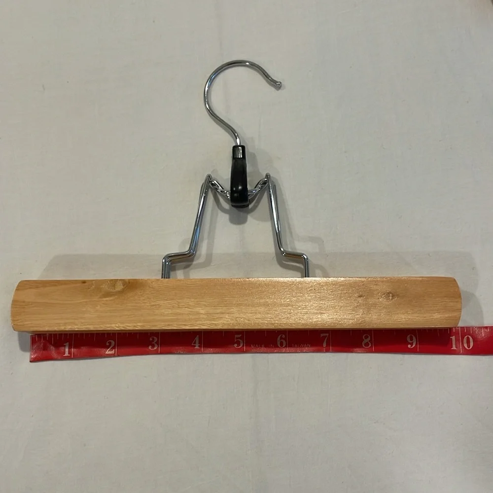 Six Wooden Clothes Hangers